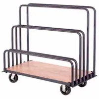Global Industrial™ Service Cart w/2 Shelves, 1200 lb. Capacity, 48L x 24W  x 31H, Gray