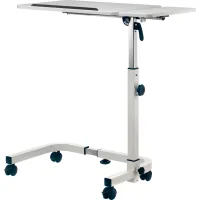 Global Industrial™ Tilting Adjustable Height Mobile Laptop Desk, 36