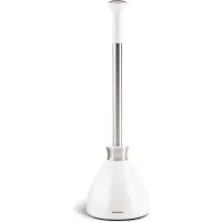 simplehuman BT1085 Toilet Plunger, White