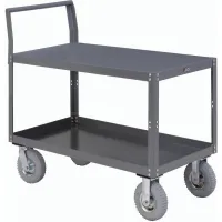 Global Industrial™ Steel Utility Cart w/3 Shelves, 1200 lb. Capacity, 36L  x 24W x 35H