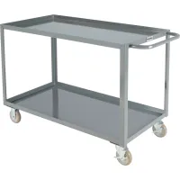 Global Industrial™ Steel Utility Cart w/3 Shelves, 1200 lb. Capacity, 36L  x 24W x 35H