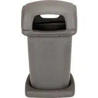 Toter SSC25-00BLU Slimline Blue 25 Gallon Square Trash Can