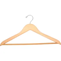 18 X 1/2 Standard Hook Male Hanger, Natural Wood, Package Of 100