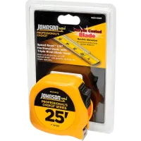 Johnson Level JobSite 25ft/7m Power Tape Measures - 1805-0025