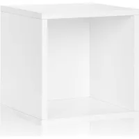 Way Basics Stackable Modular Storage 6 Cubes White