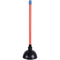 Red/Black Toilet Plunger, 18