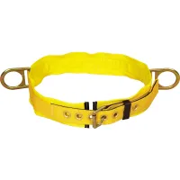 Titan Tongue Buckle Body Belt With Side D-Rings & 3-Inch Back Pad – Large, For Work Positioning & Fall Protection