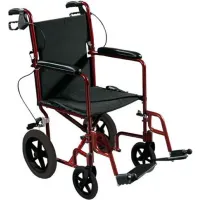 Lightweight Expedition Aluminum Transport Chair with Seat Belt