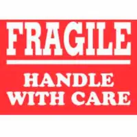 Fragile Handle with Care Paper Shipping Labels - 1614C35