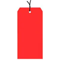 Global Industrial™ Shipping Tag Pre Strung, #1, 2-3/4