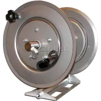 HOT-2-GO AR110 3/8&quot; X 250' Capacity 3500 PSI Stainless Steel Pressure Washer Hose Reel