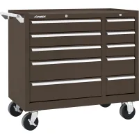 Kennedy® K1800 10 Drawer Roller Cabinet, 39-3/8