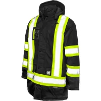 Tough Duck Men's Poly Oxford Lined Safety Parka Jacket, 2XL