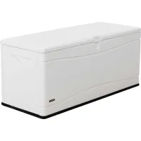 Lifetime 130 Gallon Marine Deck Storage Box White Color