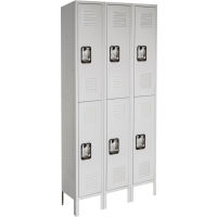 Lyon® 2-Tier 6 Doors Antimicrobial Locker, 36