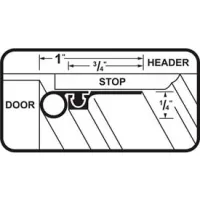M-D Building Products 36x84 Inch Door Jamb Weatherstrip Kit – Flat Profile, Aluminum & Vinyl, White