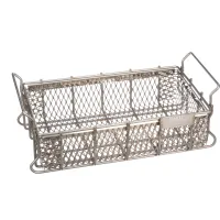 Marlin Steel Material Handling Basket 24L x 13-1/4W x 5-7/16H - 0.5  Wire - Stainless Steel