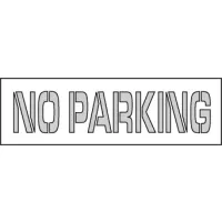 Parking Lot Stencil 24x4 - No Parking