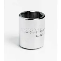 Proto J4708 1/4 Inch Standard Socket - 1/4" Drive, 6 Point Chrome Finish, USA Made