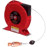 Reelcraft G 3050 Y, Static Discharge/Grounding Reel, 50ft Cable, w/Dual  Clamps on end : : Tools & Home Improvement