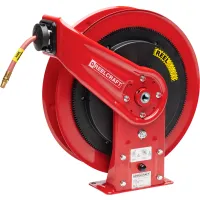 REELCRAFT, 50 ft (1 in I.D.), 1 in MNPT, Spring Return Hose Reel -  12U330