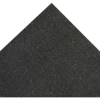 Rubber-Cal Shark Tooth II Heavy Duty Mat, Black, 1/2-Inch x 3 x 4-Feet