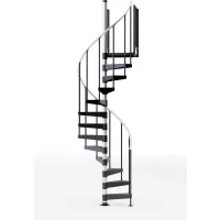 USオリジナル Spiral Staircase レコード Interior Loft SUONO Spiral Staircase 120cm×65cm White Beech