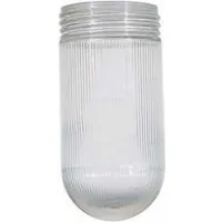 Satco 50-547 Clear Ribbed Glass
