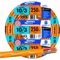 Romex 250 Ft. 10-3 Solid Orange NMW/G Electrical Wire