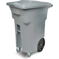 Toter 4-Wheel Trash Cart with Lid — Graystone, 64-Gallon, Model# ACC64