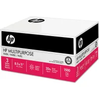 HP MultiPurpose20 Paper, 96 Bright, 20lb, 8.5 x 11, White, 500 Sheets/Ream,  3 Reams/Carton (112530) Online