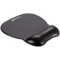 Mouse Pad with Fabric-Covered Gel Wrist Rest by Innovera® IVR50447