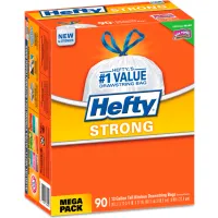 Hefty Ultra Strong Tall Kitchen Trash Bags, Lavender Scent, 13 Gallon, 80  Count