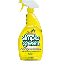 Simple Green® Industrial Cleaner and Degreaser, Lemon Scent, 24oz. Bottle,  12 Bottles - 14002