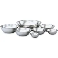 Vollrath 5 Piece Standard Weight Stainless Steel Mixing Bowl Set - 5/Set