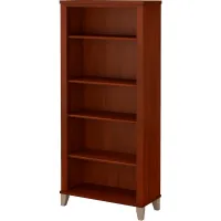 Bush Furniture Somerset 5 Shelf Bookcase Hansen Cherry