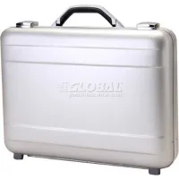 TZ AC-44S Molded Aluminum Briefcase Attache Computer Utility Case – 18x13x4 Inches, Silver