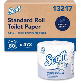 Scott® Essential 100 Recycled Fiber SRB Bathroom Tissue Septic Safe 473 Sheet/Roll 80 Rolls