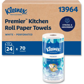 Kleenex® Premiere Kitchen Roll Towels 1-Ply 11 x 9.4 White 70/Roll 24 Rolls/Carton