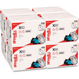 WypAll® General Clean X60 Cloths 1/4 Fold 12.5 x 10 White 70/Pack 8 Packs/Carton