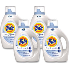 Tide® Free and Gentle Liquid Laundry Detergent HE Compatible 58 Loads 77 oz Bottle 4/Carton
