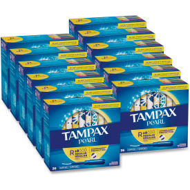 Tampax® Pearl Tampons Regular Absorbency 36/Box 12 Box/Carton