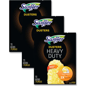 Swiffer® Heavy Duty Dusters Refill Dust Lock Fiber 2" x 6" Yellow 33/Case