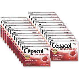 Cepacol® Exta Strength Sore Throat Lozenge Cherry 16/Box 24 Boxes/Carton 