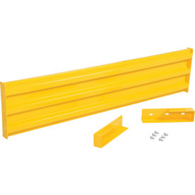 Steel Traffic Machinery Guard Rail Drop In Style 6'L Yellow