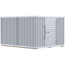 Galvanized Steel Outdoor Storage Shed 9'1-1/2"W x 12'9"D x 7'1"H view 2
