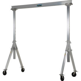 Adjustable Height Aluminum Gantry Crane, 8'W x 9'6"-12'H, 2,000 lb Capacity view 2