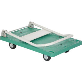 Folding Plastic Deck Platform Truck 33 x 21 500 Lb. Capacity view 2