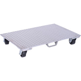Vestil Aluminum Dolly PDA-2436-R-S-H 36"L x 24"W with Solid Deck & Rubber Wheels