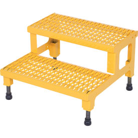 ASP-24 Adjustable Height Step Stand Carbon Steel 24"W x 24"L